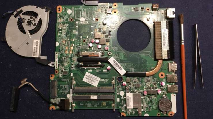 Ukázka naší práce na notebooku HP Pavilion
